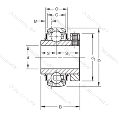 Подшипник шариковый радиальный GCE 55KRRB