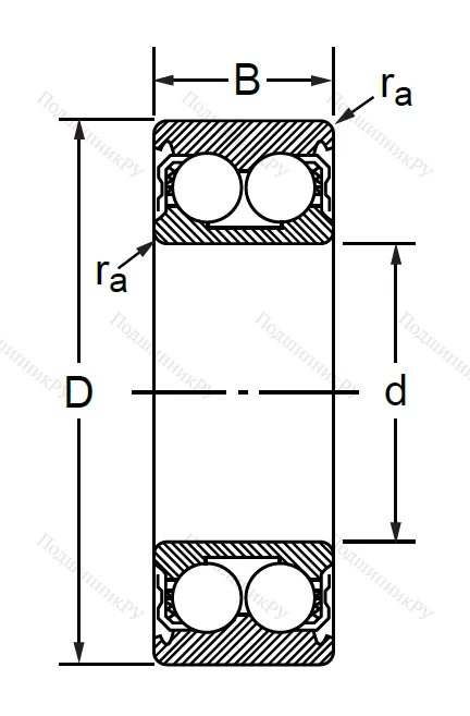 Радиально-упорный шариковый подшипник 3056309 ZZ (3309 A ZZTN) в Самаре
