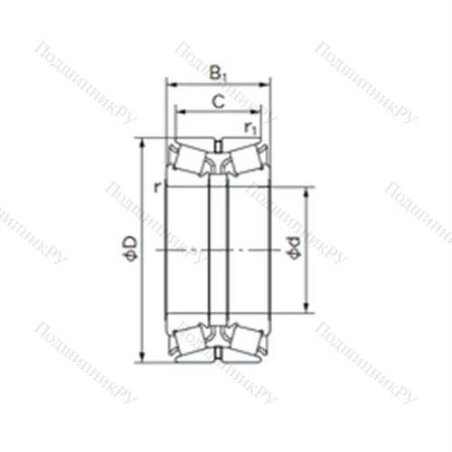 Подшипник роликовый радиально-упорный 240KBE 130 от производителя  NACHI