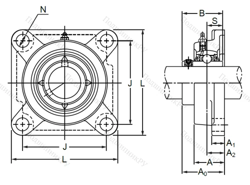 Подшипниковый корпус  F 205 в Самаре