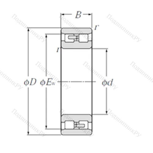 Подшипник роликовый радиальный NN 3010/W 33