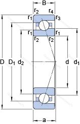 Подшипник 7015 ACDTP/HCP 4B