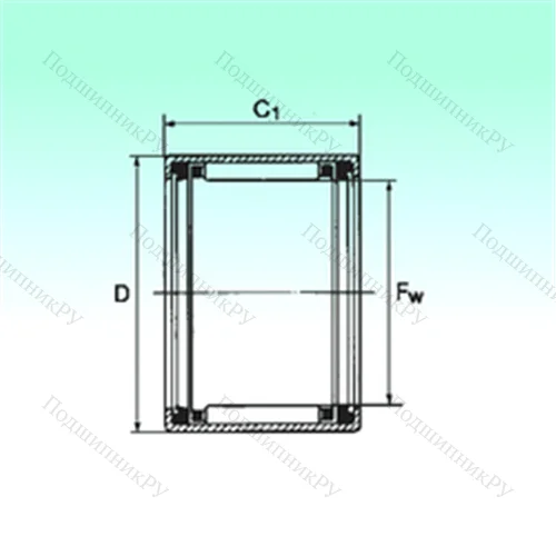 Подшипник игольчатый радиальный HK 2520 2RS от производителя  NBS