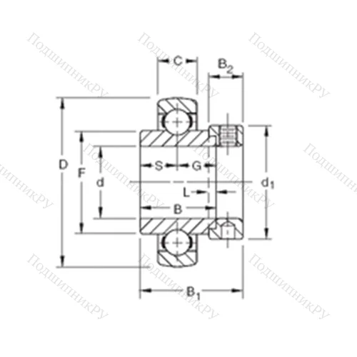 Подшипник шариковый радиальный SMN 111KB от производителя  TIMKEN