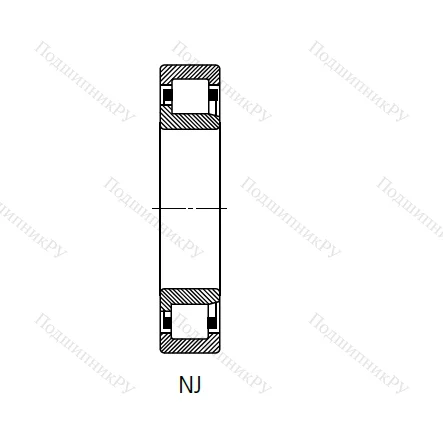 Цилиндрический роликовый подшипник 42205 (NJ 205) в Самаре