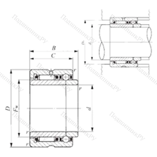 Подшипник комбинированный NATB 5913 от производителя  IKO