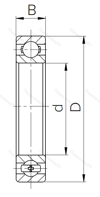 Шариковый однорядный подшипник 308 (6308) в Самаре