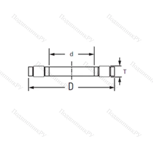 Подшипник роликовый упорный K.81116LPB от производителя  TIMKEN
