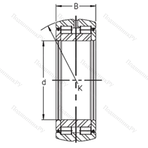 Подшипник роликовый радиальный SL 05 038 E