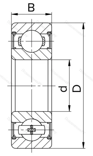 Миниатюрный шариковый подшипник 80023 T (623 ZZT) I0XJO8UCWV в Самаре