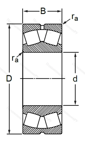 Сферический роликовый подшипник 3634 АМН (22334 MBW 33) в Самаре