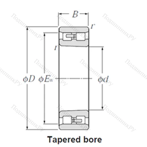 Подшипник роликовый радиальный NN 3022K