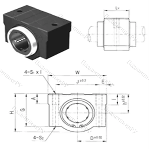Подшипник шариковый линейный SC 35V-B от производителя  Samick