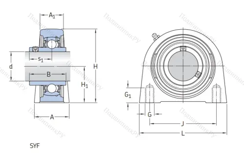 Подшипниковый узел SYF 40 TF в Самаре