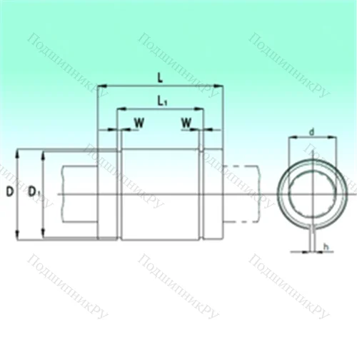 Подшипник шариковый линейный KBS 3068-PP от производителя  NBS