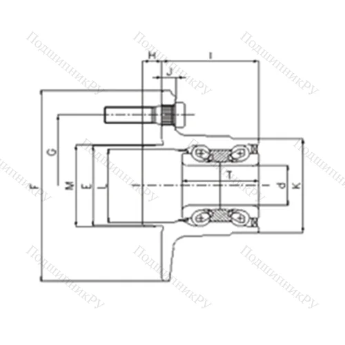 Подшипник роликовый радиально-упорный IJ 222003