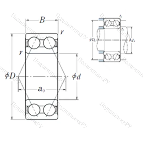 Подшипник шариковый радиально-упорный 5311