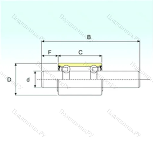 Подшипник шариковый радиальный WB 1630162 от производителя  ISB