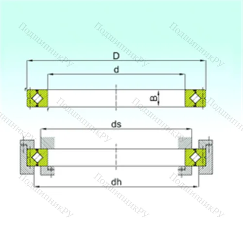 Подшипник роликовый опорно-поворотный CRB 80070