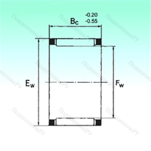 Подшипник игольчатый радиальный KZK 16x20x24