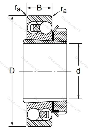 Двухрядный шариковый подшипник 1211 K в Самаре