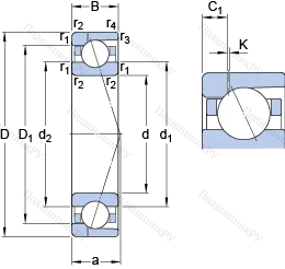Подшипник 7038 ACD/HCP 4AH 1 в Самаре
