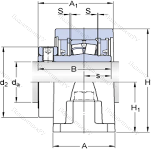 Стационарные роликоподшипниковые узлы (SKF ConCentra, для дюймовых валов) SYR 2-3 от производителя  SKF