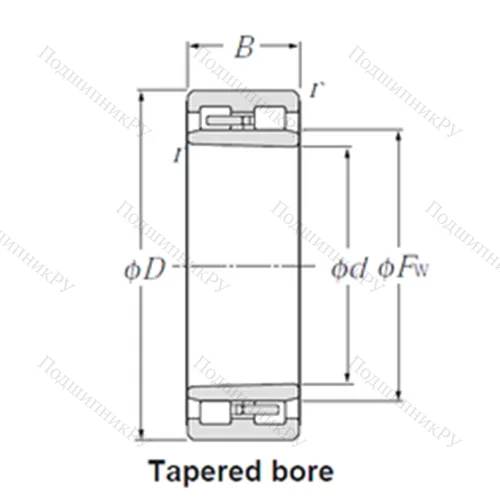 Подшипник роликовый радиальный NNU 4926K