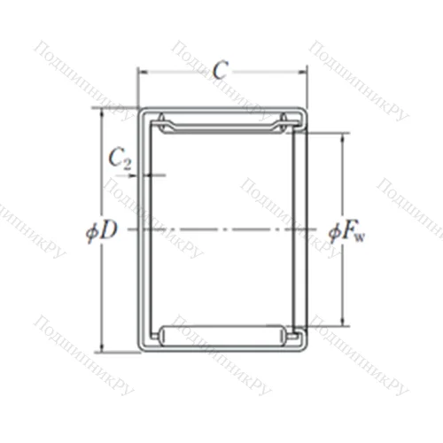 Подшипник игольчатый радиальный MFJ-5020 от производителя  NSK Подшипник игольчатый радиальный MFJ-5020 от производителя  NSK