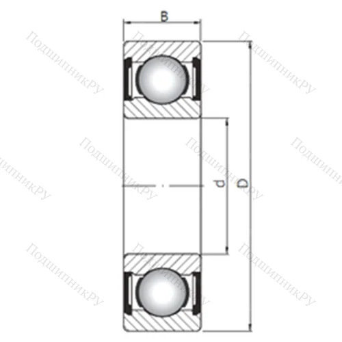Подшипник шариковый радиальный 6032 ZZ от производителя  CX