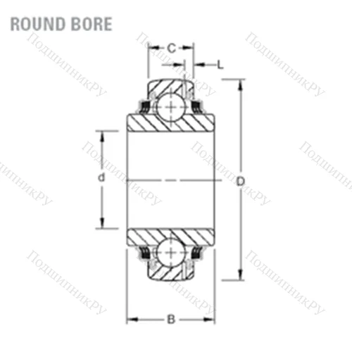 Подшипник шариковый радиальный GW 209PPB 11