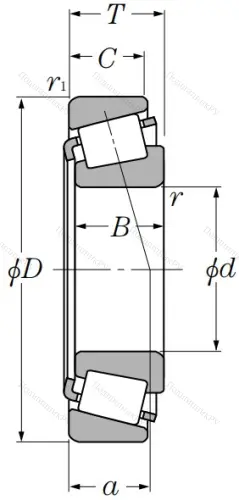Конический роликовый подшипник 33112 U 47V95H7EWL от производителя  NTN