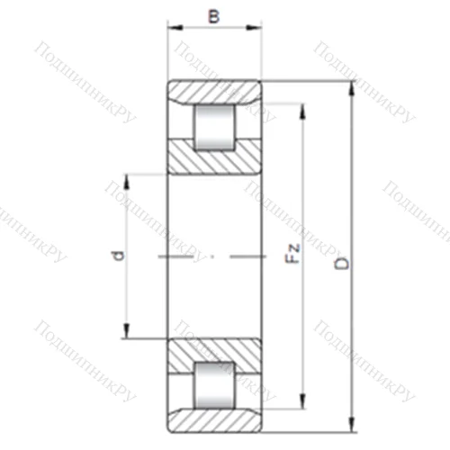 Подшипник роликовый радиальный N 320 E от производителя  CX Подшипник роликовый радиальный N 320 E от производителя  CX
