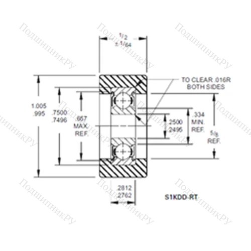 Подшипниковый узел шариковый радиальный S 1KDD-RT от производителя  TIMKEN