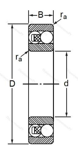 Двухрядный шариковый подшипник 1608 (2308) в Самаре