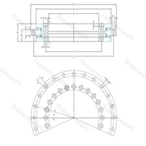 Подшипник роликовый упорно-радиальный NRT 200 A от производителя  SKF