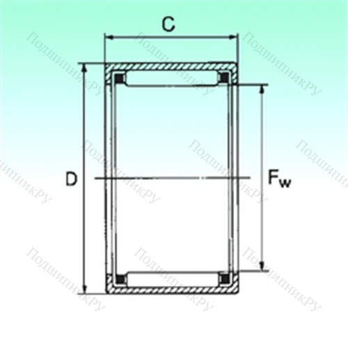 Подшипник игольчатый радиальный HK 2030 - ZW от производителя  NBS