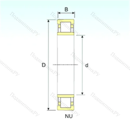 Подшипник роликовый радиальный NU 2356 от производителя  ISB