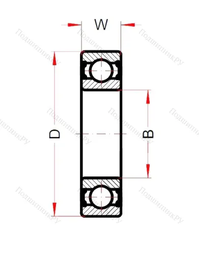 Высокотемпературный подшипник 6008 BHTS ZZ 280° (BECO) от производителя  BECO