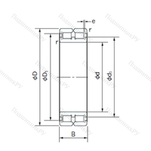 Подшипник роликовый радиальный RC 4956