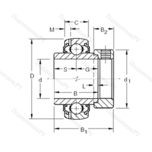 Подшипник шариковый радиальный G 1103KLLB 3