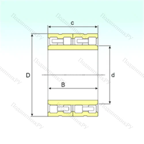 Подшипник роликовый радиальный FC 4462192 от производителя  ISB