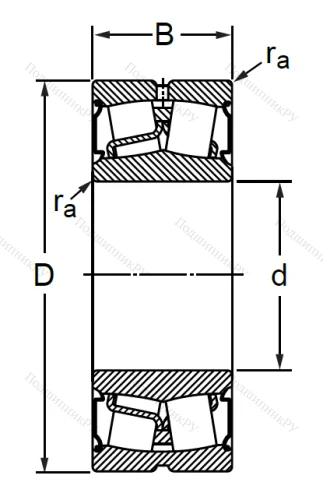Сферический роликовый подшипник BS 2-2209 2CS (BS 2-2209 2CS) в Самаре