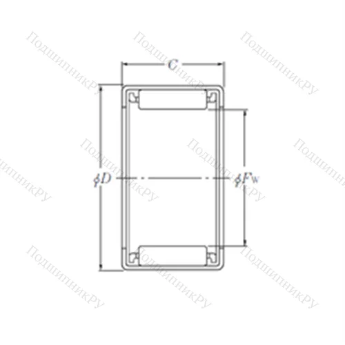 Подшипник игольчатый радиальный HMK 4015