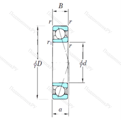 Подшипник шариковый радиально-упорный 7217CPA