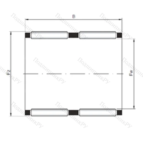 Подшипник игольчатый радиальный KK 60x66x40 от производителя  CX
