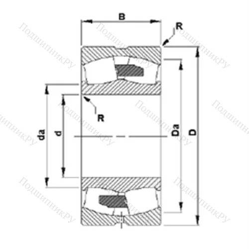 Подшипник роликовый радиальный самоцентрирующийся 23036YM
