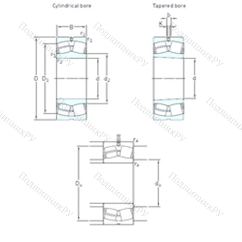Подшипник роликовый радиальный самоцентрирующийся 24126CCK 30/W 33 от производителя  SKF
