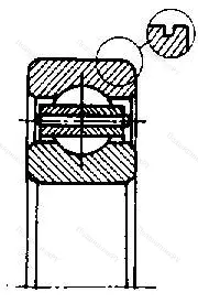Модификация подшипника 4-7601/2,5Ю5Т размер 2,5x8x2,8 ГПЗ-29