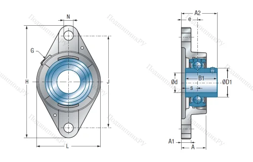 Подшипниковый узел UCFLE 212 в Самаре